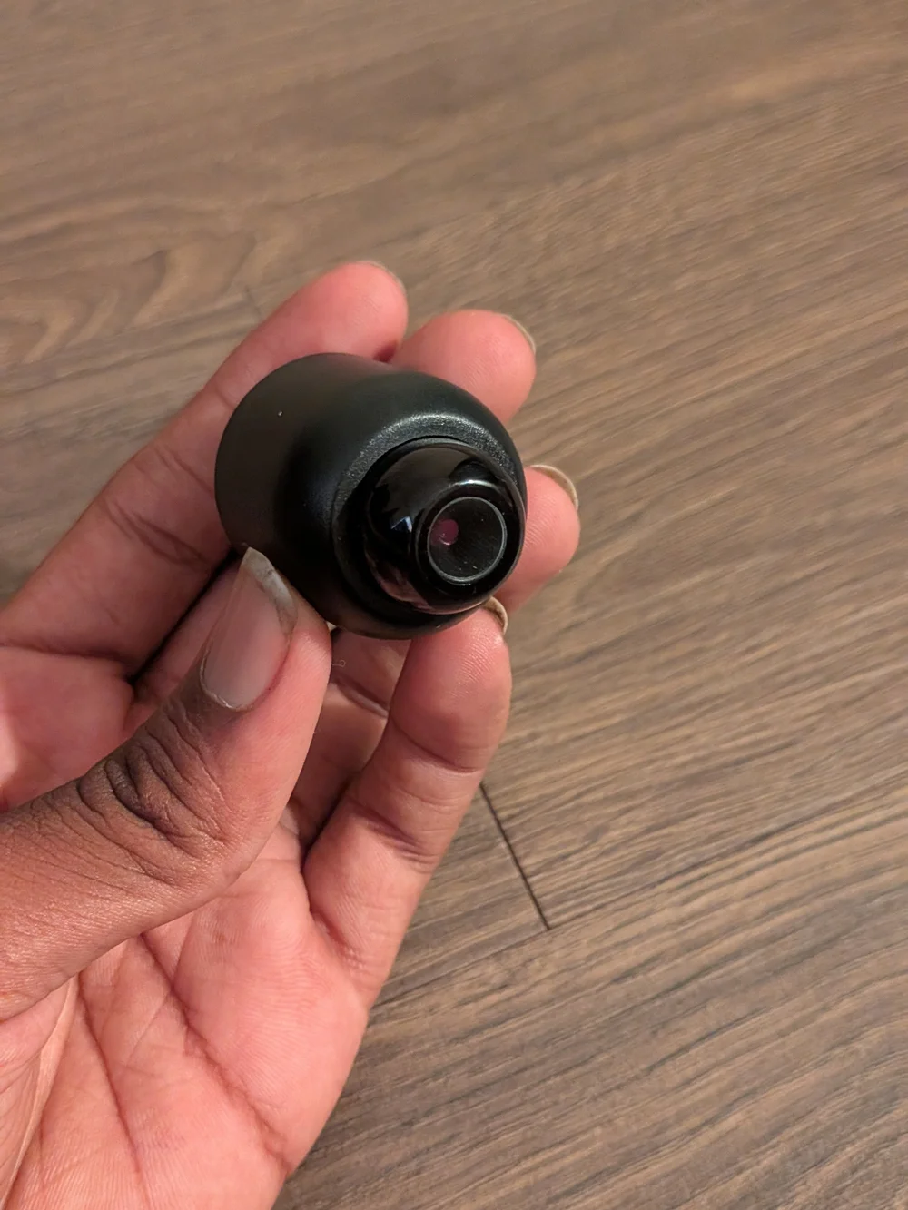 Black VR/AR Camera Lens Accessory with MicroSD Slot